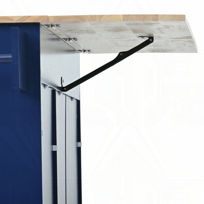 Rolling Mobile Kitchen Island with Drop Leaf