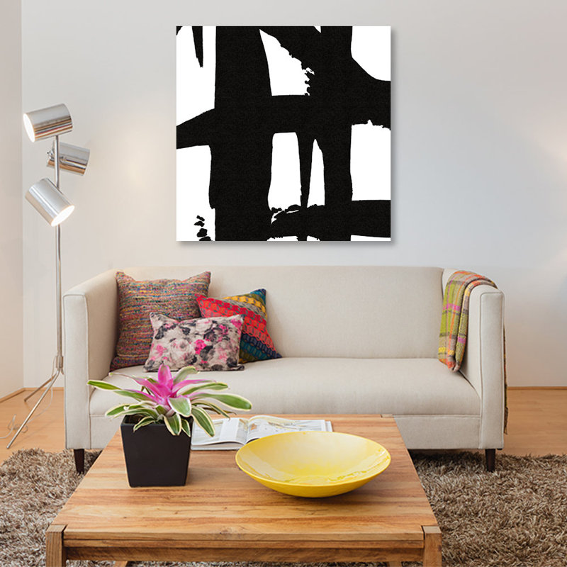 «Crossing Paths I», reproduction d'impression sur toile tendue, H 26 po x l 26 po x P 1,5 po, Toile tendue, Pas de tapis