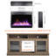 Foyer électrique encastrable 23 po - flamme de cristal, 9 réglages de luminosité réglables, protection contre la surchauffe, télécommande infrarouge 1400 W 5000 / H, 11 températures / Ul