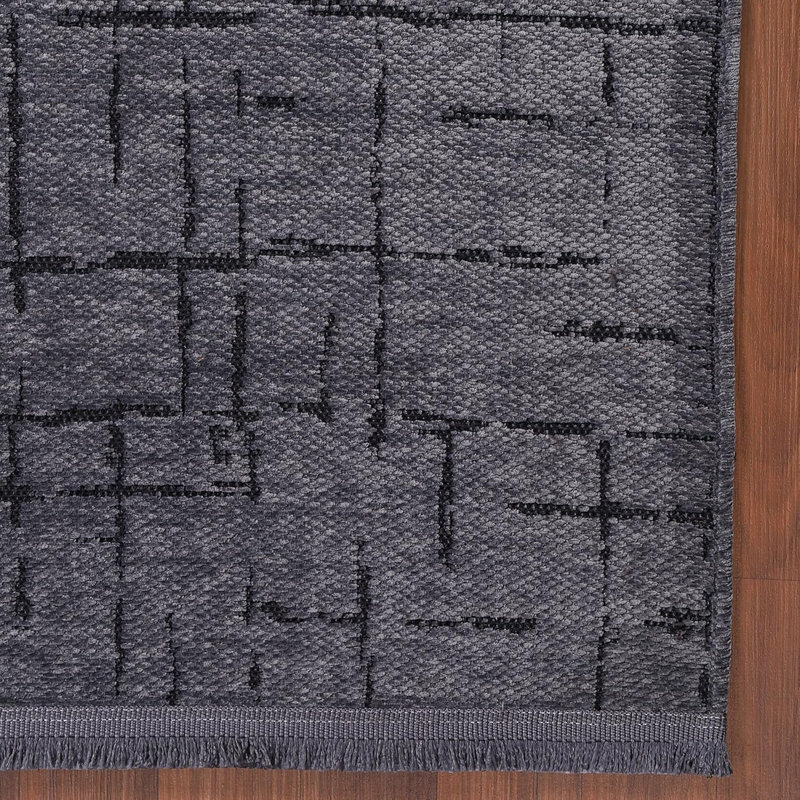 Non Slip Area Rug Low Pile Bedroom Rugs Machine Washable Floor Mat Living Room Carpet - NT0201, Rectangle 200 x 290 cm