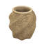 Pot décoratif décoratif sable et ciment brun avec motif tissé complexe-2132649565