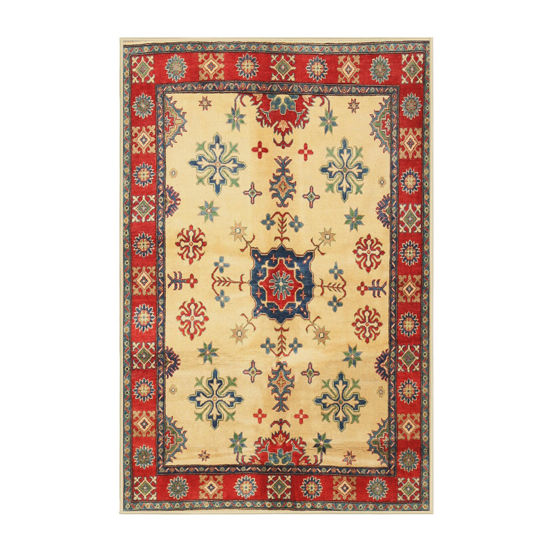 Tapis beige Southwestern, Rectangle 5 pi x 7 pi