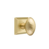 Emtek Passage Interior Mortise Set w/ Quincy Rosette & Hammered Egg Knob (RH)