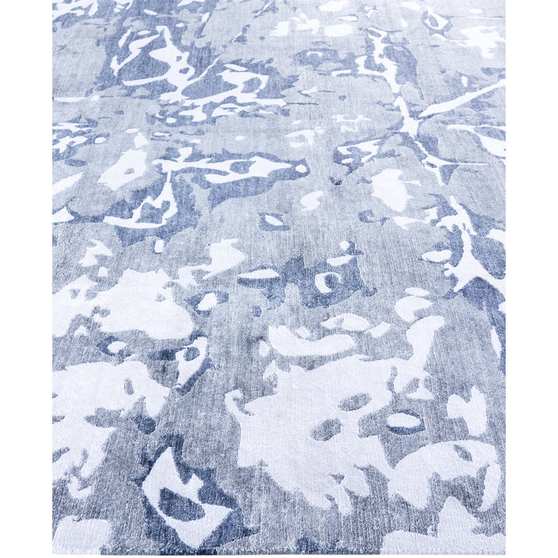 Overdyed One-of-a-Kind Rectangle 8'1" x 9'10" Hand Knotted Area Rug