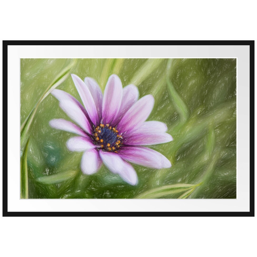 Gerahmtes Poster Blume in der Natur