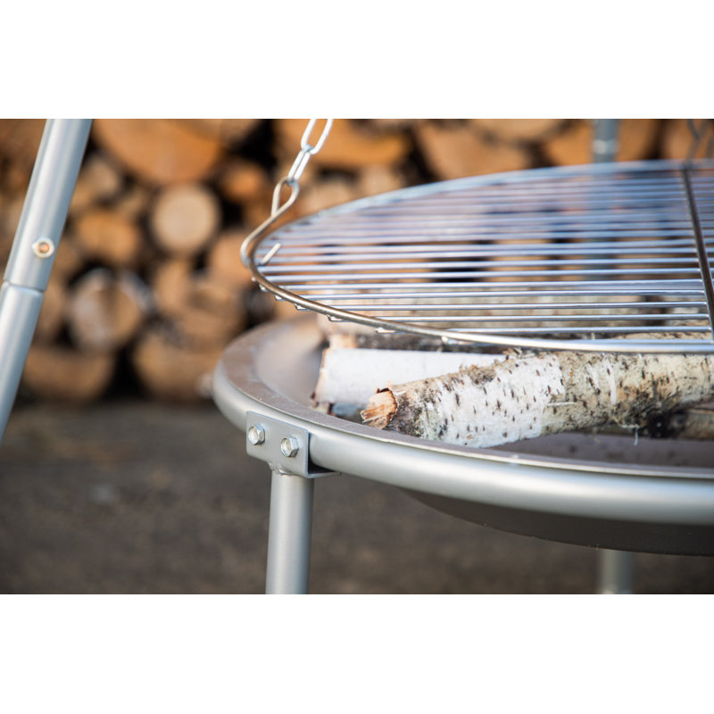 Assal Round Steel Wood Burning Smokeless Fire Pit
