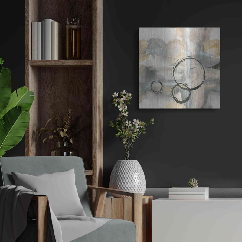 Art mural en métal Brayden Studio «Full Circle II» par Chris Paschke, H 24 po x l 24 po