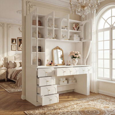 Versatile Vanity Desk With Massive Storage