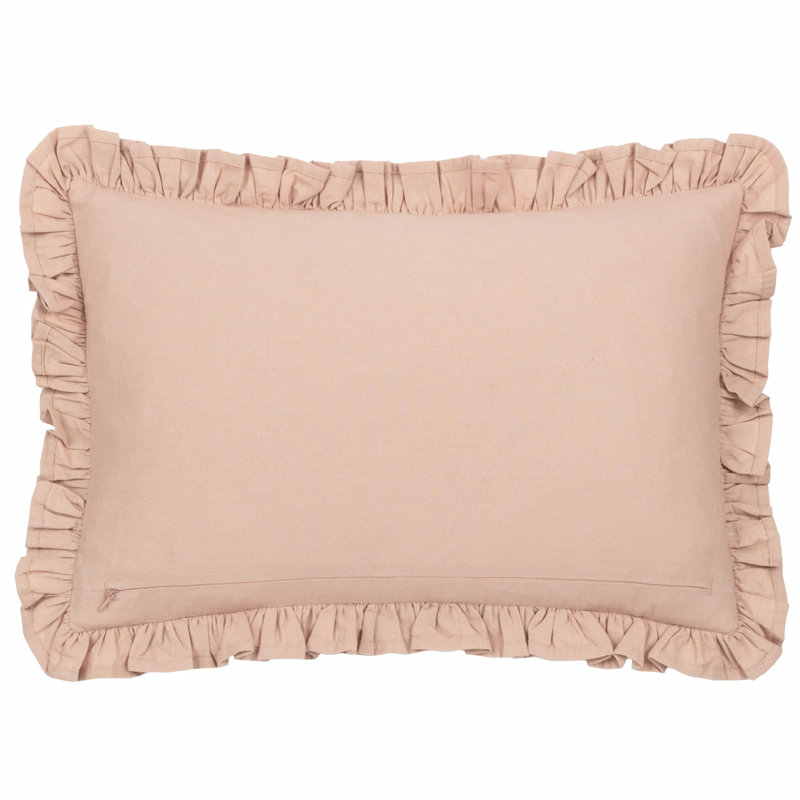 Mae Floral Rectangular Cushion, Pink Floral