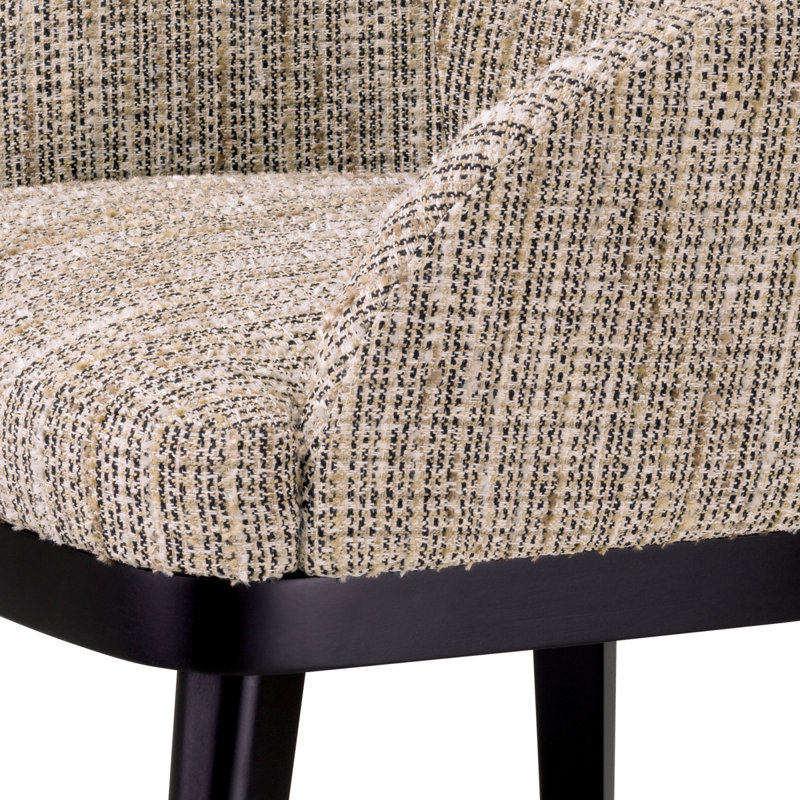 Costa Upholstered Dining Chair, Mademoiselle Beige