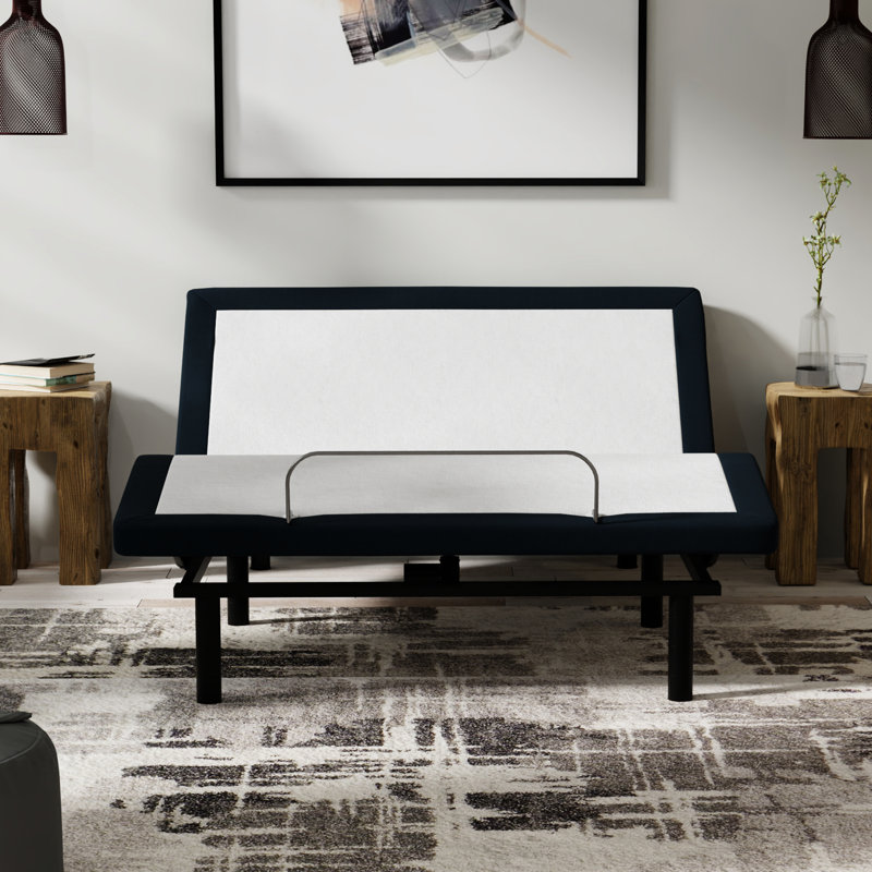 Adjustable Queen Bed Base With Head Massages, , Led Night View Size Massager, Ports, Zero Gravity