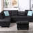 Charcoal Gray Linen