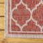 Hague Moroccan Trellis Textured Weave Red/Beige Indoor/Outdoor Rug-849413686