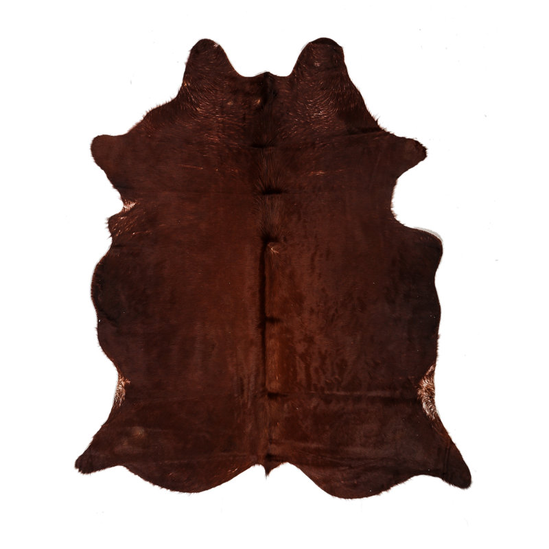 Myrtletown Animal Print Cowhide Flatweave 2cm X 1.75cm Area Rug