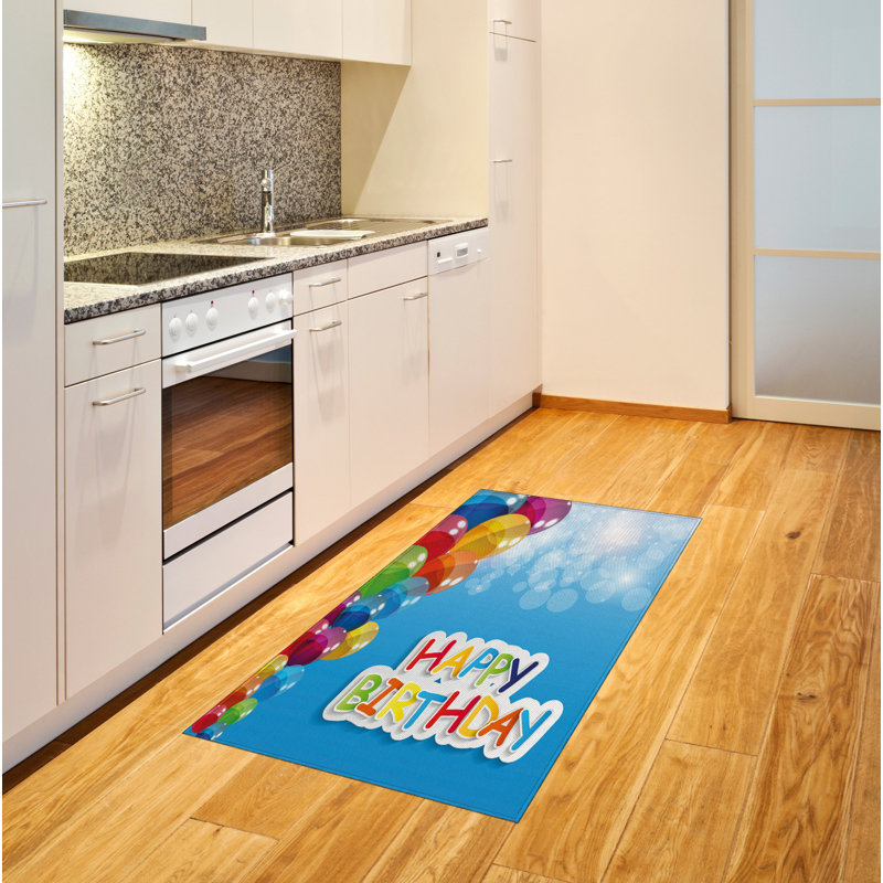 Tapis décoratif coloré en fibres de polyester à haute densité, Rectangle 2 pi 7 po x 5 pi