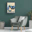 Art mural sur toile tendue «Delphinium - Vertical» par Gail Fraser pour décoration de salon, de chambre à coucher ou de bureau - 14 x 19