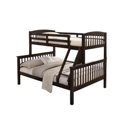Solid Hardwood Transitional Twin Bed With Cherry Finish, Slat Design, And Front - Access Angled , 81 Inches Deep, 118.4 Lb Finish Bunk Style, Wood, 60 Wide,