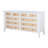 10-Drawer Dresser Cabinet White