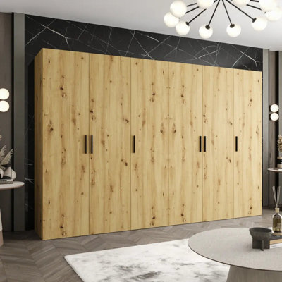 Berlie I Hinged Door Wardrobe 300cm - Tranquil, Expansive Storage for the Refined Home