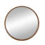 Miroir mural rond en bois D39,4 "x3"