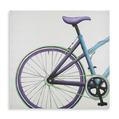 Blue and Purple Bike Tablecloth | Indoor/Outdoor Home Decor