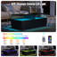 Alpena 108 W cm Rectangular Storage Coffee Table with 2 Drawers & LED Lights-338615281