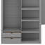 Lit mezzanine avec bureau, garde-robes, 4 tiroirs et 4 tablettes-104394820-104394821