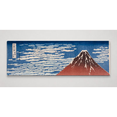 Fine Wind, Clear Morning (Red Fuji) (c. 1831) — Panoramic Canvas Wall Art
