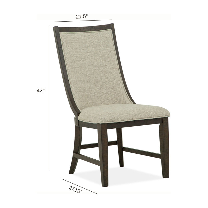 Upholstered Host Side Chair, Graphite