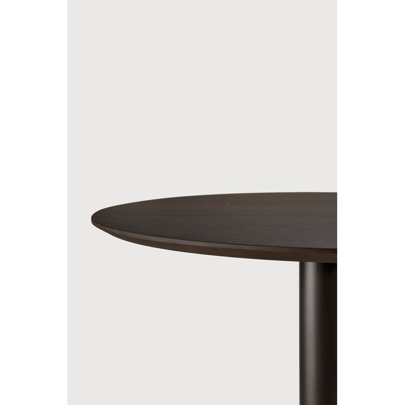 Blend Oak Pedestal Dining Table, 30"H x 27.5"L x 27.5"W, Brown