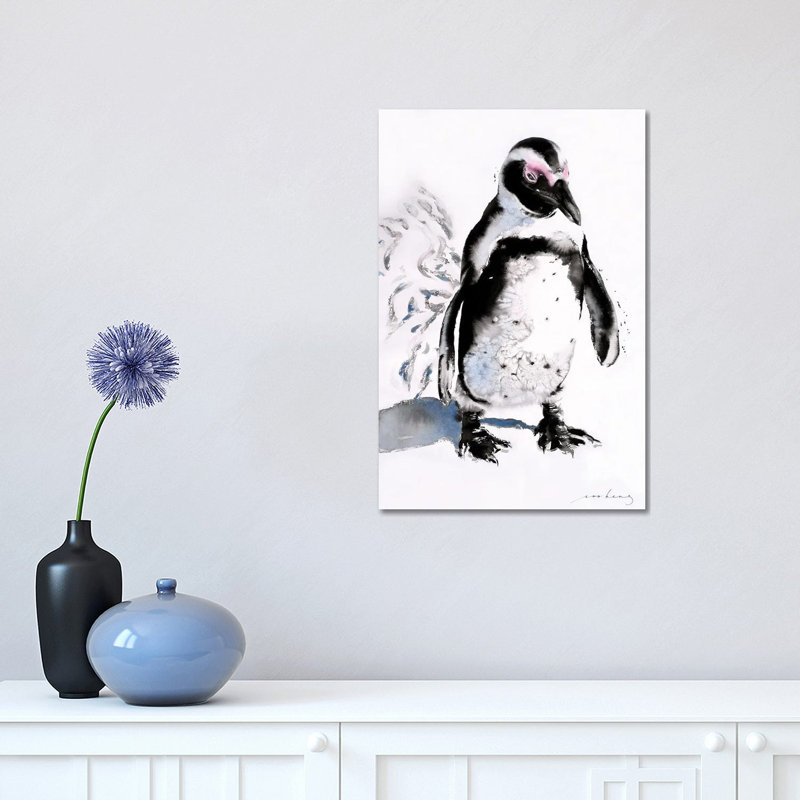 Penquin Footprint 1 Piece Wrapped Canvas Wall Art