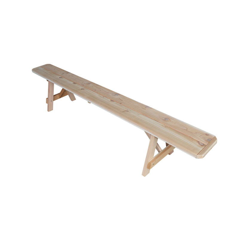 Guernsey Solid Wood Bench, 17" H x 94" W x 11" D, Unfinished