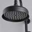 Douche double en laiton noir mat avec pluie de 8 po et option de résistance à la corrosion portable