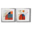 Bleu orange III - ensemble de 2 reproductions d'art graphique-1263679164-1269422217-1269422222