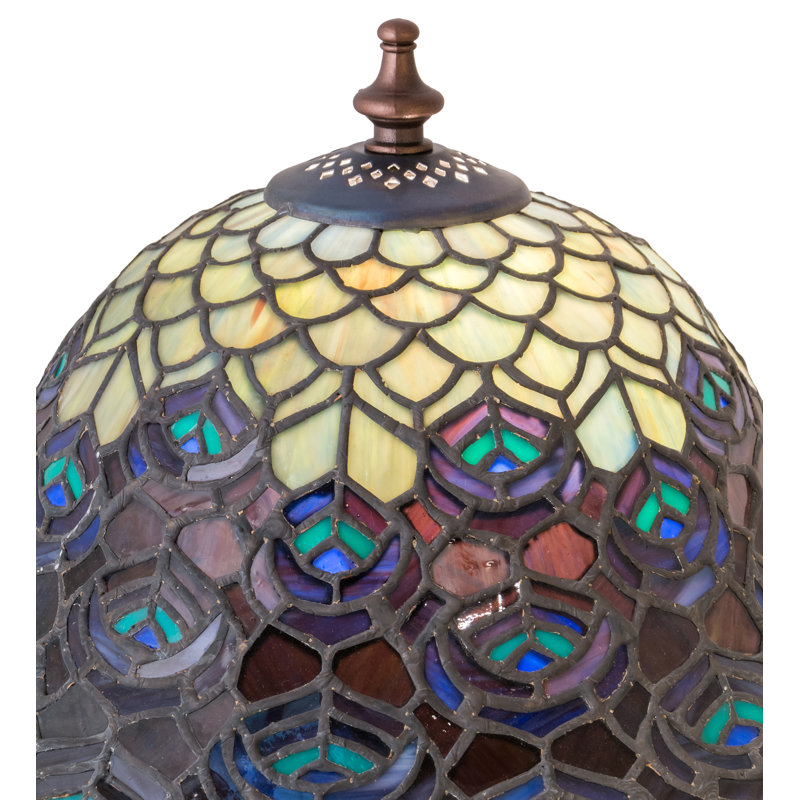 Peacock Feather Table Lamp