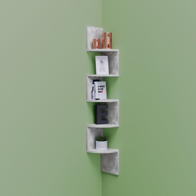 Seroud 123cm H x 19cm W Floating Bookcase
