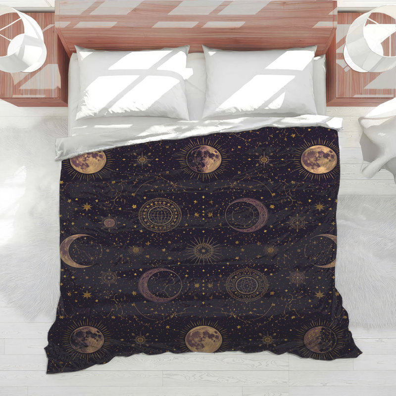 Celestial Moon Phases Comforter, Twin