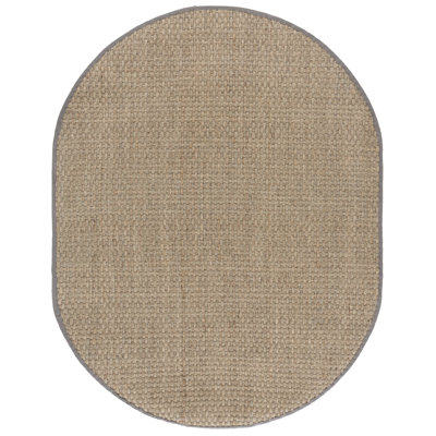 Lasone Natural Gray Seagrass Rug