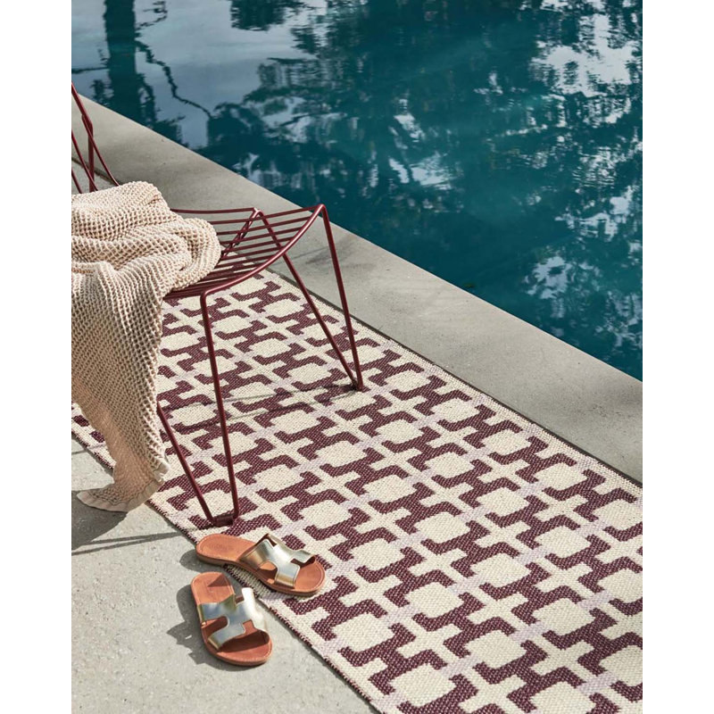 Rug TOM Leaf 2.25 X 4 Ft, Rectangle 2'3" x 3'11", Burgundy