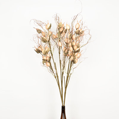 40" Artificial Dodder Pod Branch For Vase Filler, Farmhouse Long Stem Foliage Bulk Bouquet For Wedding Party Home Office Table Centerpiece Shelf Decorations