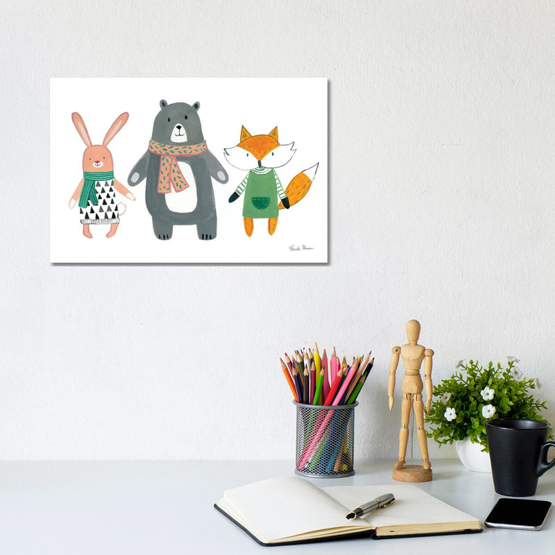 Neighborhood Pals Xii by Farida Zaman - Wrapped Canvas Painting, 20.32 cm H x 30.48 cm W