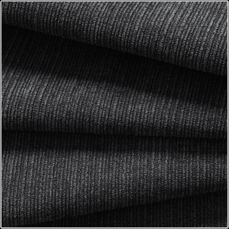 Ensemble de canapé modulaire en U de 128 x 67 po, canapé en chenille 6 places avec repose-pieds surdimensionné, Noir