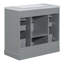 Meuble-lavabo Hammond de 36 po avec une armoire et six tiroirs-1008099152