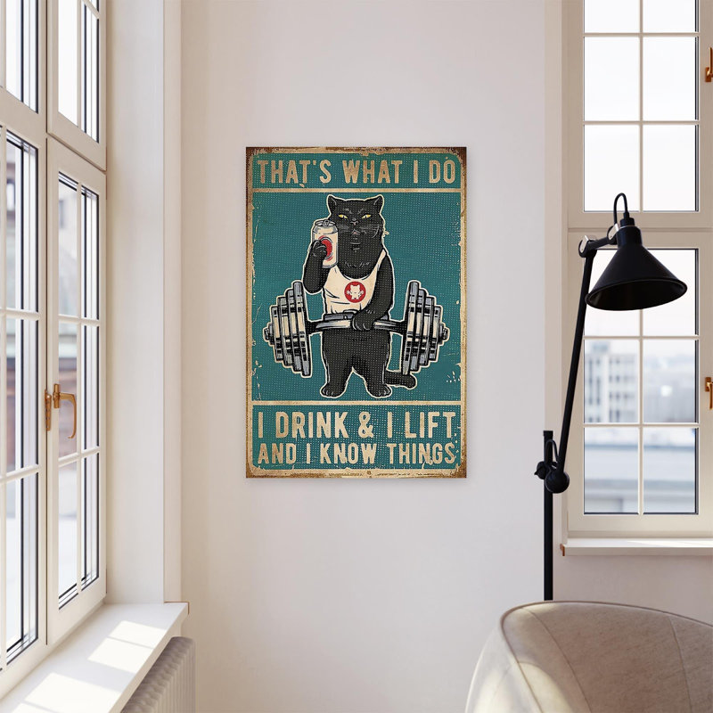 Impression sur toile tendue Black Cat, H 36 po x l 24 po x P 1,25 po
