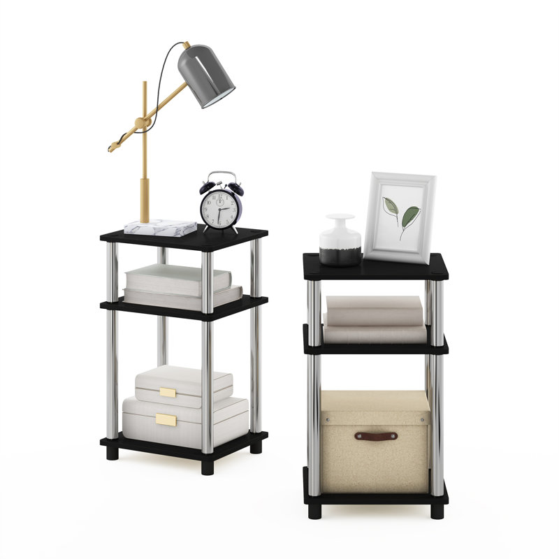 Side Table Set, Americano/Chrome