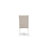 6-Piece Dining Table Set and Dining Bench - 4 Cream Linen Fabric Chairs Wire brushed Linen White.-275643483-275643480