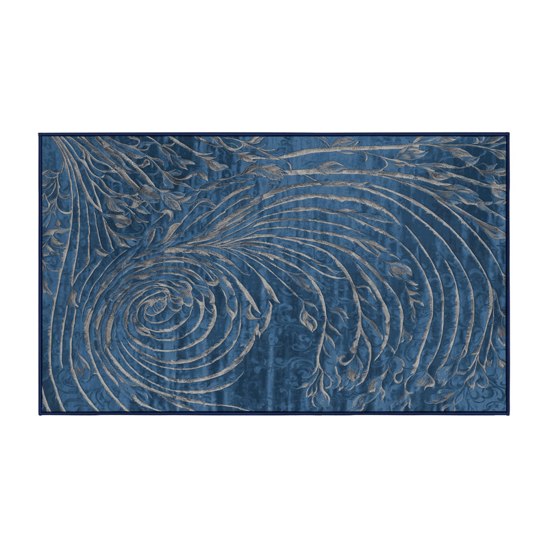 Machine Washable Gray Area Rug, Rectangle 3' x 5'