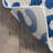 Modern Leopard Print Performance Blue/White Rug-1179647989