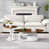 Plateau brun antique / base blanche n'est pas disponible