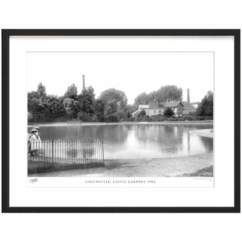 Colchester, Castle Gardens 1904 by Francis Frith - Single Picture Frame Print, 28cm H x 36cm W x 2.3cm D
